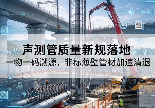 贡山声测管质量新规落地，一物一码溯源，非标薄壁管材加速清退