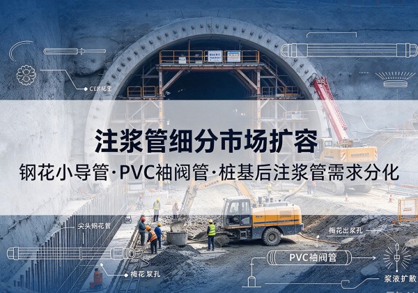 贡山注浆管细分市场扩容，隧道钢花小导管、PVC 袖阀管、桩基后注浆管需求分化